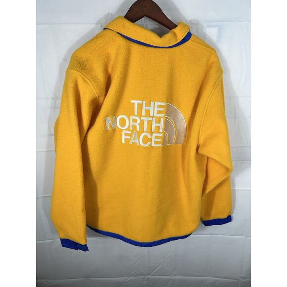 NWT Mens The North Face COLOR BLOCK Full Zip‎ Soft Fleece Jacket RARE - Gold - Picture 6 of 6